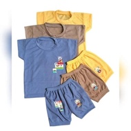 3PCS KAMADA BABY SHORT SUITS, children's suits SML XL