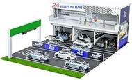 cxiiuui Hot Wheels Le Mans 24-Hour Endurance Race Light Version Track Scene Display Case with LED Li