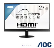AOC E2770SH 27型 高對比電腦螢幕 顯示器