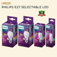 Philips Selectable LED E27 Light Bulb Dimmable Philips Light Bulb