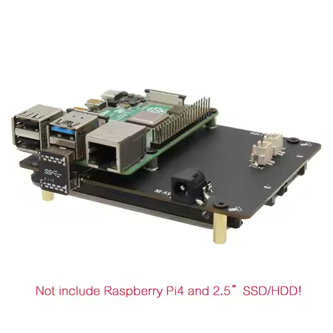Geekworm X825 V2.0 2.5 inch SATA HDD/SSD Storage Expansion Board for Raspberry Pi 4B