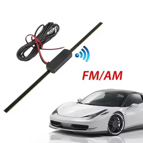 Car AM FM Radio Antenna Signal Booster 12V Car Windshield Signal Booster 7-foot Cable 6 MA 12V DC Au
