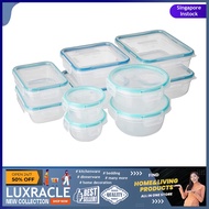 [sgstock] Snapware | Total Solution Rectangular Plastic Food Storage Set | 20 Piece Leakproof, Airtight Containers for M