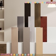 KUGIGI Skirting Line, Windowsill Living Room Floor Tile Sticker, Home Decor Self Adhesive Waterproof Wood Grain Corner Wallpaper
