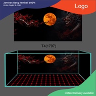 3d Glue Decal Painting, Aquarium Fish Tank Sticker, Arowana Fish Tank (Back Sticker Painting)