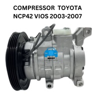 Compressor New Aircond Toyota Vios NCP42 2003-2007 4Pk