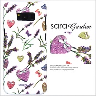 【Sara Garden】客製化 手機殼 Samsung 三星 Note8 浪漫愛心薰衣草 保護殼 硬殼