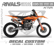 DECAL KTM 2023 2024 125/250/300/450 EXC SIXDAYS CUSTOM DESIGN 3