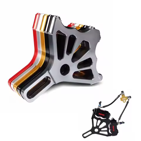 Motorcycle Dual Rear Brake Caliper Brake Disc Adapter/Bracket For 82mm Dual Rpm Brake Caliper Modifi