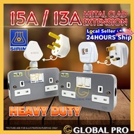 METAL CLAD T-ADAPORT Extension Heavy Duty Extension Penyambung Wayar 15A Extension to 13A Extension 
