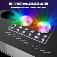 Portable Karaoke Speaker Bluetooth With Dual Wireless Microphone RGB Speaker KTV Bluetooth Speaker