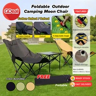GDeal Camping Chair With Footrest Foldable Chair Outdoor Camping  Fishing Picnic Hiking Chairs Beach