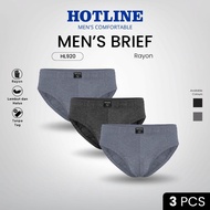 HOTLINE Men's Brief HL920 – Premium Rayon Men's Underwear (3 Pcs in 1 Box)