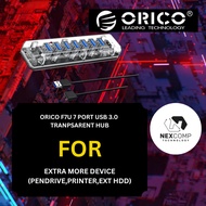 ORICO F7U 7 PORT USB 3.0 TRANPSARENT HUB
