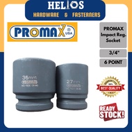 PROMAX Impact Regular Socket 3/4" Dr 6 Point