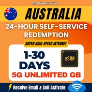 【CSL】Australia eSIM | 3-30Days | UNLIMITED GB High-Speed Data | Australia SIM Card | 澳洲上网卡