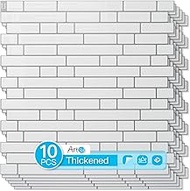Art3d 10-Sheet Heavy-Duty Peel and Stick Backsplash, Waterproof Wall Tiles Stick on Kitchen Backspla