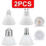 2PCS GU10 ​LED Bulb MR16 Lamp E27 Spotlight Bulb E14 GU5.3 220V-240V 24/120 Degree Energy Saving Ind