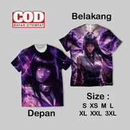 Hinata Hyuga Full Print T-Shirt Cool Wallpaper | T Shirt AOP Naruto Hinata Hyuga Front Back