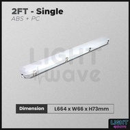 LED T8 ANTI CORROSIVE FITTING 2FT 4FT SINGLE DOUBLE IP65 WATERPROOF DUSTPROOF LED T8 CASING FITTING