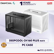 DEEPCOOL CH160 PLUS MATX CASE - BLACK | WHITE