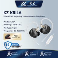 KZ Krila Hybrid Technology Tuning In-Ear 4-Level Self Adjusting 10mm Dynamic IEM Earphones