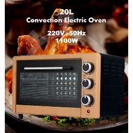 Convection Electric Oven,20L Countertop Oven and Grill - Four-Layer Glass Door - 60 min Timer Auto S