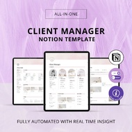 [NOTION TEMPLATE] CLIENT MANAGER DASHBOARD, FREELANCER PLANNER,  COACHING CLIENT PORTAL, LEAD TRACKE