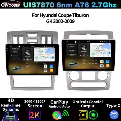 FYT7870 QLED 2K Screen Android Car GPS Navigation System Head Unit Audio Radio CarPlay For Hyundai C