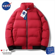 Áo Khoác Cotton Dài Vừa Phải NASA Collaborative Dành Cho Nam Mùa Thu Đông Thường Ngày Có Mũ Trùm Đầu