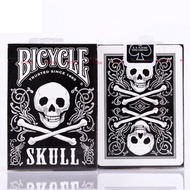 new 1pcs Bicycle Black Skull Deck Magic Cards Playing Card Poker Close Up Stage Magic Tricks for Pro