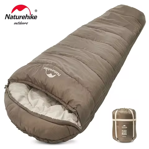 Naturehike Sleeping Bag MJ300 -1℃ Lightweight MJ600 -12℃ Mummy Sleeping Bag Outdoor Camping Cotton W