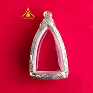 Buddha Amulet Frame Luang Pu Thuat Iron Mixed Silver And Similar Size Amulet Frame Pendant