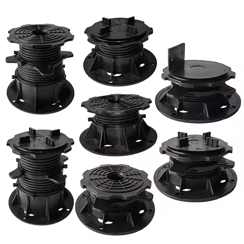 4pcs Height-adjustable Floor Balance Support Pedestal Decking Boards Slab Bearing Terrace Bearing We