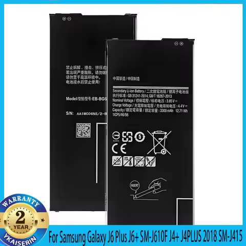 EB-BG610ABE Replacement Battery for Samsung Galaxy J6 Plus J6+ SM-J610F / J4+ J4PLUS 2018 SM-J415 / 