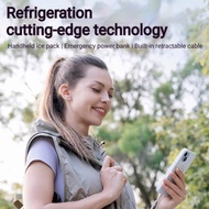 9000mAh High Speed USB Fan with Digital Display Extendable Handheld Foldable Cooling Fan for Outdoor