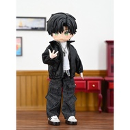 BABYBELL 3.0 Doll Clothes 1/12BJD Clothes Large Size Doll Jacket Leather Clothes BJD