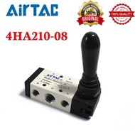 AirTAC 4HA210-08 Pneumatic Spring Return Type Hand Lever Valve AirTAC Hand Valve Mechanical Valve