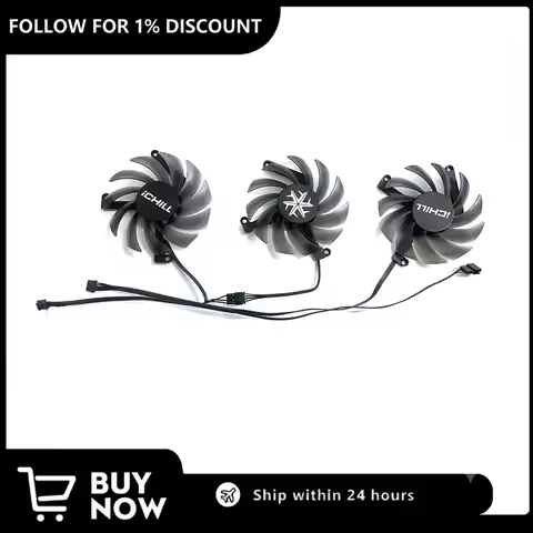 Cooling Fan Suitable for INNO3D RTX 3070 3070TI 3080 3080TI 3090 ICHILL X4 Graphics Card CF-12915S 8