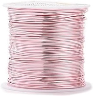 Pandahall 26.3 Feet Tarnish Resistant Copper Wire 20 Gauge Jewelry Beading Craft Wire for Jewelry Making (Rose Gold)