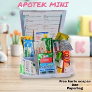 Mini Pharmacy Fullset Package With Medicine Hampers/ Medicine Mini Pharmacy Gift for Beloved People