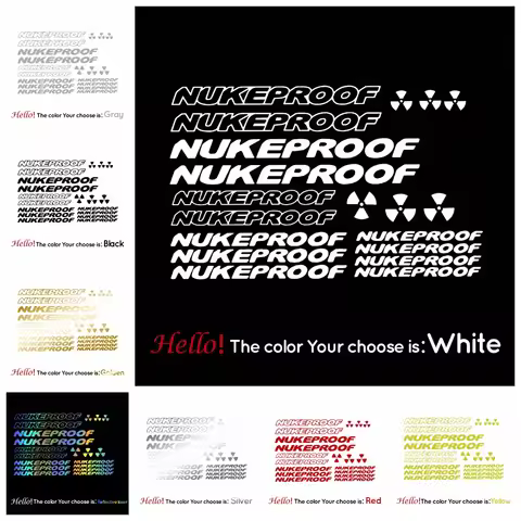 Nukeproof Nuclear Power Racing Frame Bicycle Stickers Die-cut Decal