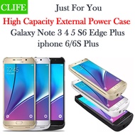 External Rechargeable Backup Battery Power Case/Portable Charger/Powerbank/Power bank For Samsung Galaxy Note 3 4 5/S6/S6 Edge/S6 Edge Plus/iphone 6/6S/6S Plus
