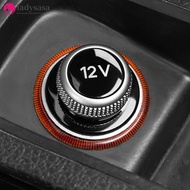 Ladysasa 12V Car Chrome Plated Plug Cover for A4 A5 A6L Q5 8W0919311 8WD919311 4H0919311 4L0919311 4
