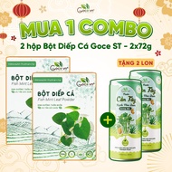 Combo of 2 boxes of Goce pure fish mint powder - 2x72g