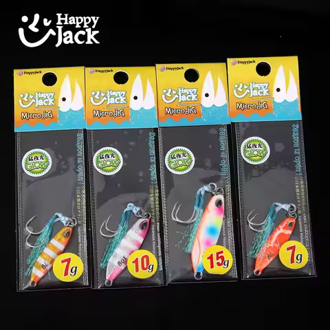 Micro Jig Spoon HAPPYJACK New Mini Jackjig casting jig 5G 7G 10G 15G Rockfishing Micro Jig Spoon Sal
