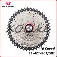 Bolany 10 Speed Cassette 42T/46T/50T Cassette MTB Cassette 10Speed Cogs