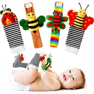 Baby Toys 0-6 Months: Baby Rattles 0-6 Months Baby Gifts for Boys Girl Infant Toys Wrist Rattles Soc