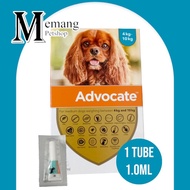 Advocate Dog M 1 Tube - Flea - Dog Worm Medicine 4 - 10Kg