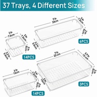25-Drawer4Storage box PET Specification Transparent Piece Makeup Table37Combination Storage Box Set1